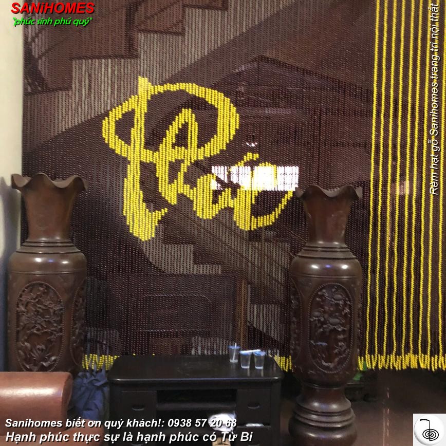 rem hat go cao cap trang tri phong khach gia dinh 5