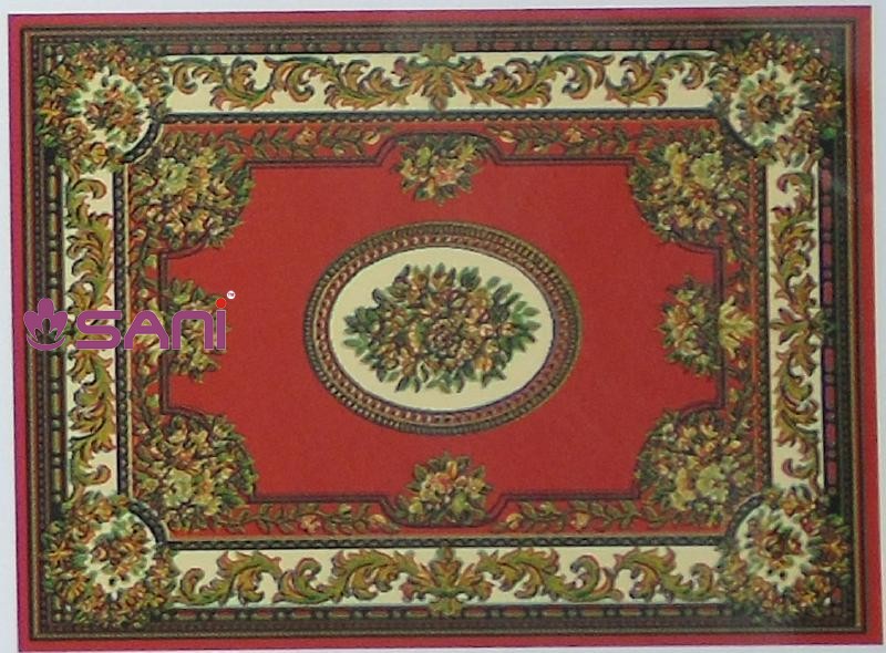 Thảm trải đẹp phòng thờ - SN-14248 RED tham dep phong tho precle sani 14248 chilli red