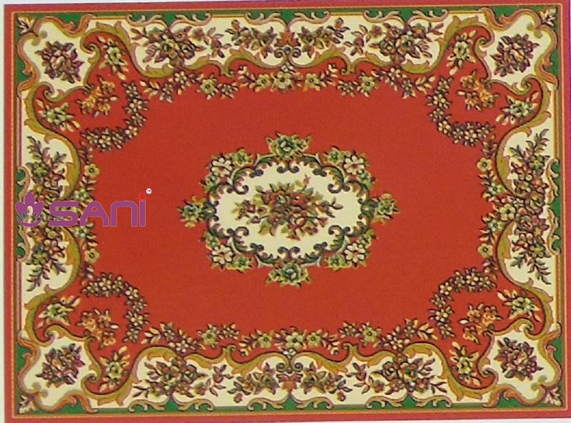 Thảm trải đẹp phòng thờ - SN-14249 RED tham dep phong tho precle sani 14249 chilli red