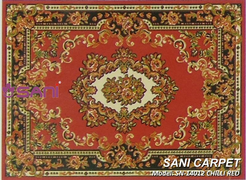 Mẫu thảm hoa văn giá rẻ SN-14012 CHILLI RED tham gia re pride sani 14012 chilli red