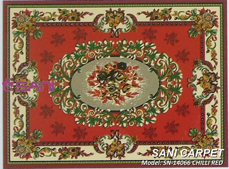 Mẫu thảm hoa văn giá rẻ SN-14066 CHILLI RED tham gia re pride sani 14066 chilli red