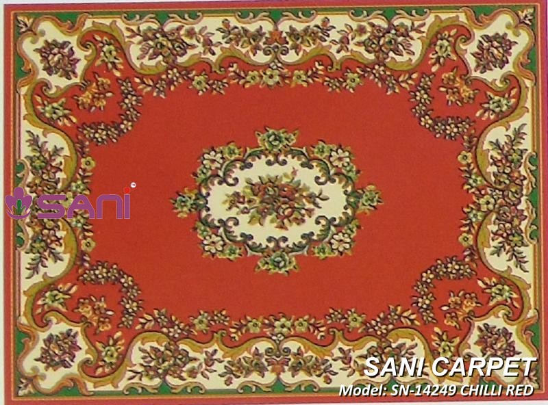 Mẫu thảm hoa văn giá rẻ SN-14249 CHILLI RED tham gia re pride sani 14249 chilli red