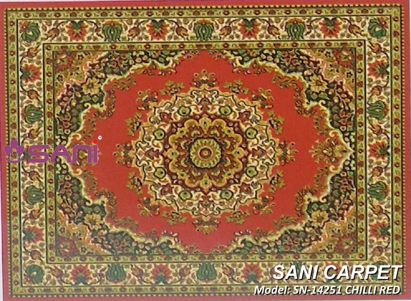 Mẫu thảm hoa văn giá rẻ SN-14251 CHILLI RED tham gia re pride sani 14251 chilli red