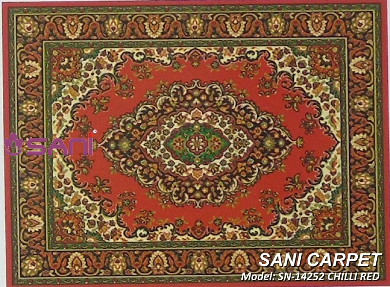 Mẫu thảm hoa văn giá rẻ SN-14252 CHILLI RED tham gia re pride sani 14252 chilli red