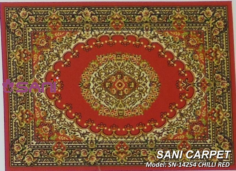 Mẫu thảm hoa văn giá rẻ SN-14254 CHILLI RED tham gia re pride sani 14254 chilli red
