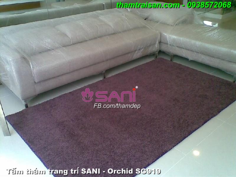 Tấm thảm trang trí sofa SANI Orchid tham trang tri chong chay orchid