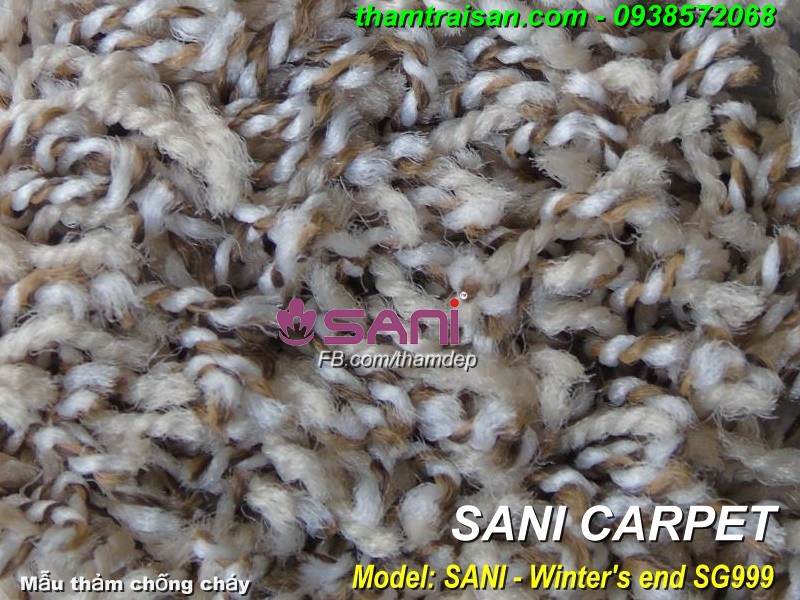 Mẫu thảm chống cháy WINTERS ENS - SG999 tham trang tri shagy winters end