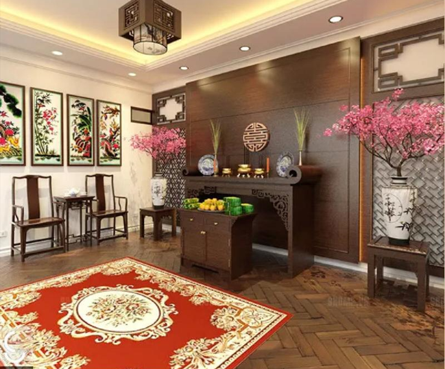 Thảm trải sàn phòng thờ ở Cần Thơ