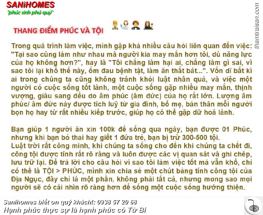 Qua cuộc sống đời thường này chúng ta làm sao biết được tội và phước