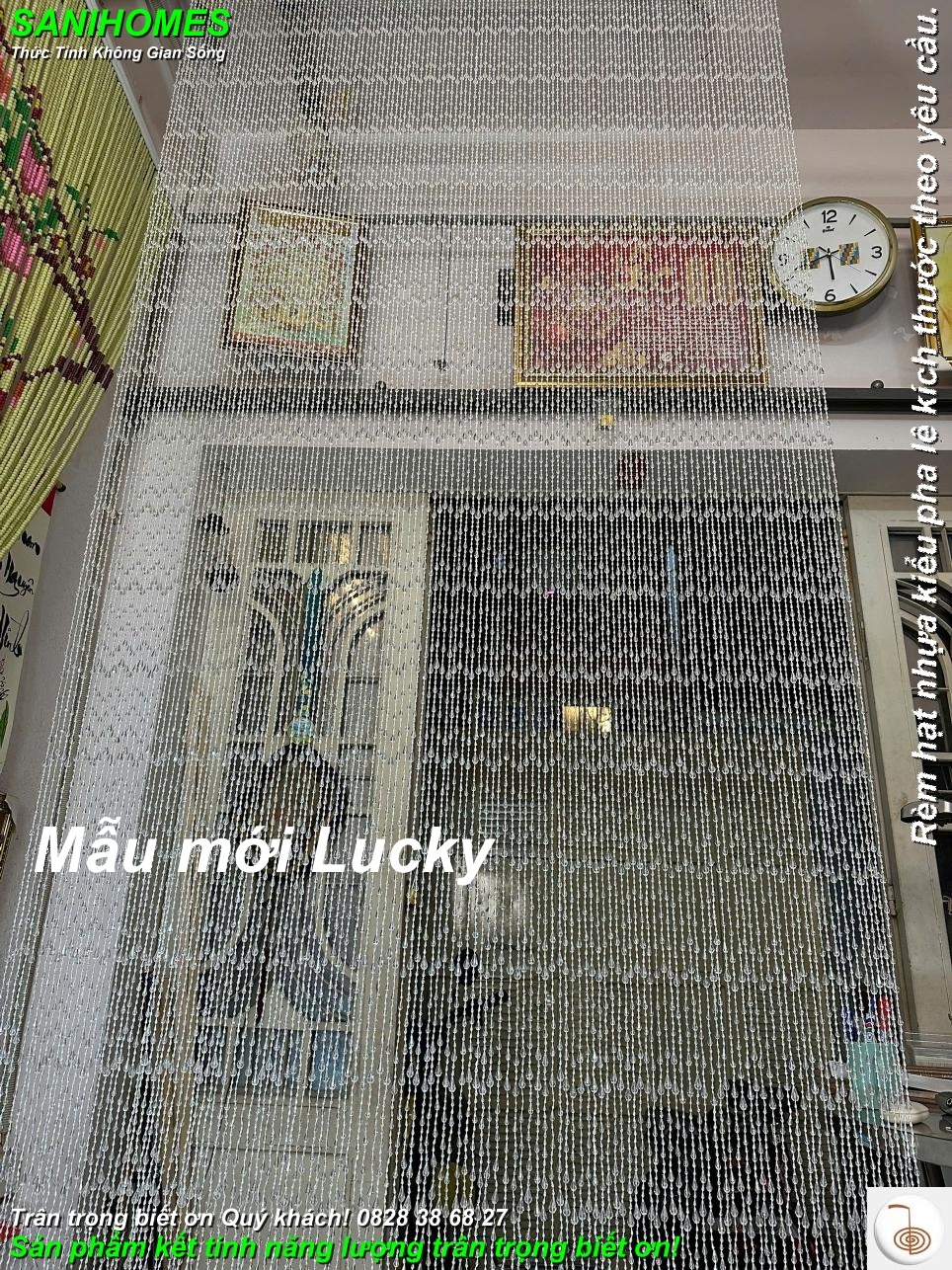 trang tri nha rem hat nhua kieu pha le lucky 95