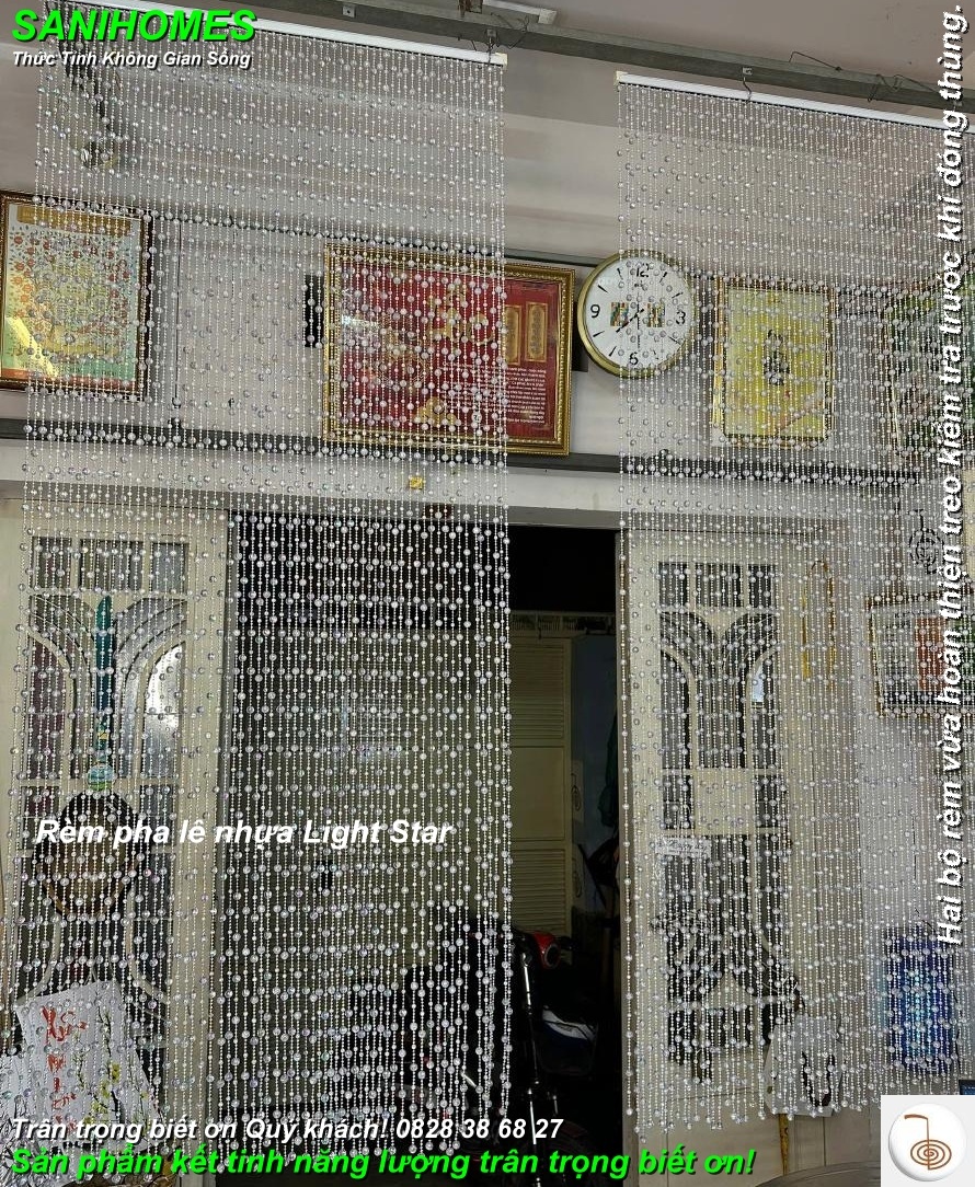 RÈM PHA LÊ NHỰA LIGHT STAR SANIHOMES