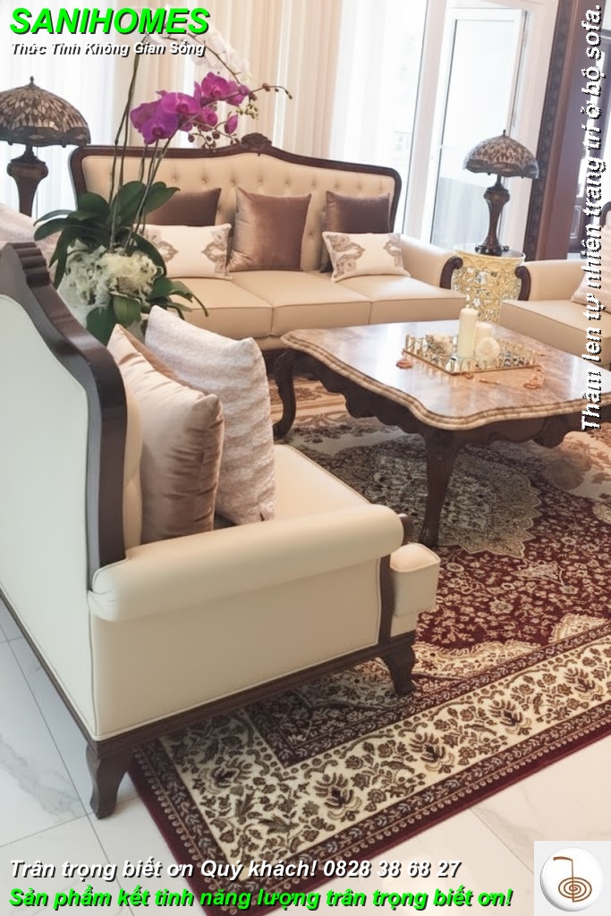 tham len sani homes trang tri phong khach raja 68